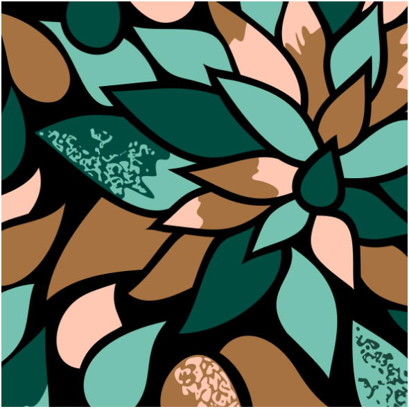 Tkanina 27668 | Woodland enchantment all over leaves