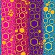 Tkanina 27669 | Honeycomb-like amber cells ~ 2,5 cm largest hexagon