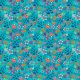 Fabric 27672 | Paper hand cut bright floral and various shapes nature inspired ditsy scale pattern