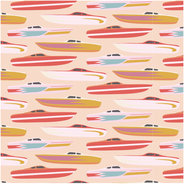 Fabric 27678 | Speedboats Miami