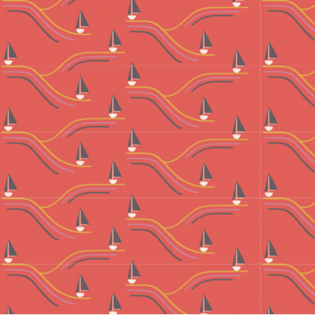 Fabric 27682 | sail away red