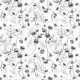 Tkanina 27735 | contrast flowers0