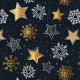 Tkanina 27809 | SWIETA - SNIEZKI i GWIAZDKI