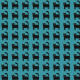Fabric 27881 | Koty turkusowe
