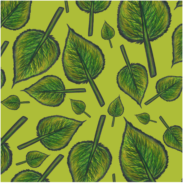 Fabric 27882 | Listki brzozowe jasnozielone