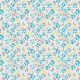 Tkanina 27945 | Simple hand drawn flowers, leaves and polka dots