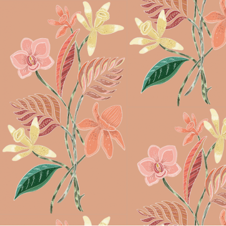 Fabric 27968 | Kwiatowy wzór mix floral mood