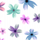 Fabric 28231 | Spring flowers on white background
