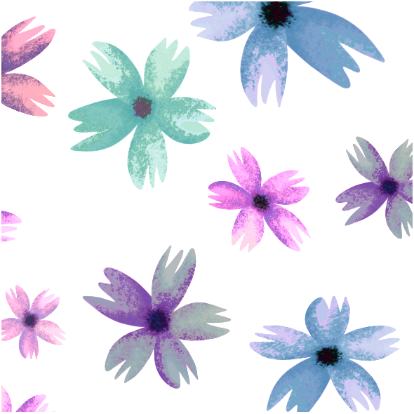 Tkanina 28231 | Spring flowers on white background