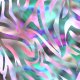 Fabric 28233 | Zebra holographic colors