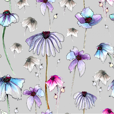 28240 | flowers on grey background