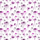 Tkanina 28241 | Purple, lila flowers on white background