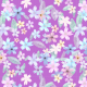Tkanina 28251 | summer flowers on a violet background