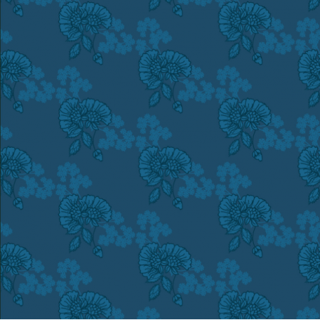 Tkanina 28402 | Blue flowers