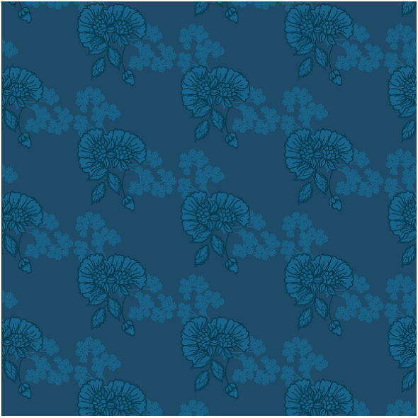 Fabric 28402 | Blue flowers