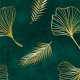 Fabric 28410 | zŁOTO + BUTELKOWA ZIELEŃ