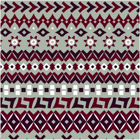 Fabric 28420 | The elegant geometric with v-shapes