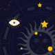 Fabric 28457 | Horoscope, galaxy 