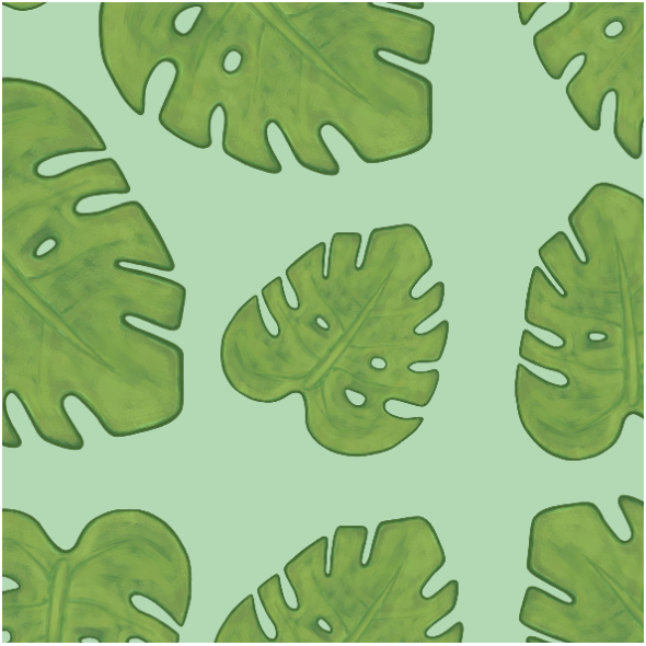 Fabric 28472 | Liście monstery