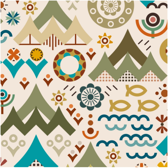 Fabric 28487 | The great outdoors camping adventure