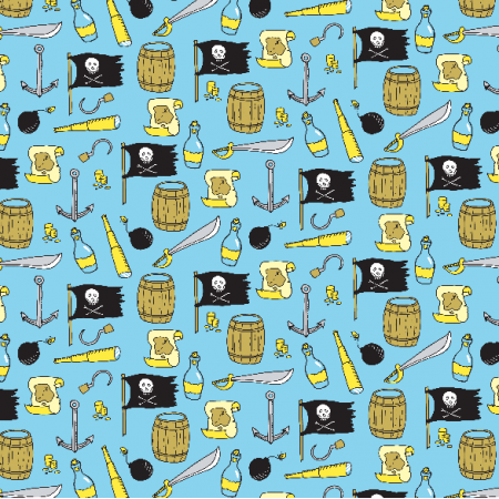 Fabric 2978 | pirates pattern