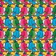 Tkanina 28555 | Parrots xxl