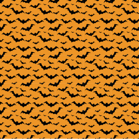 28595 | Nietoperze na pomaranczowym XS