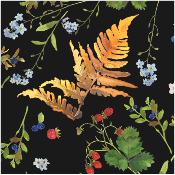 Fabric 28695 | leśne sny duże