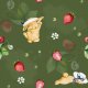 Fabric 28777 | Króliki na zielonym