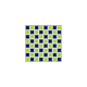 Tkanina 28896 | NAVY - LIME CUBE 1