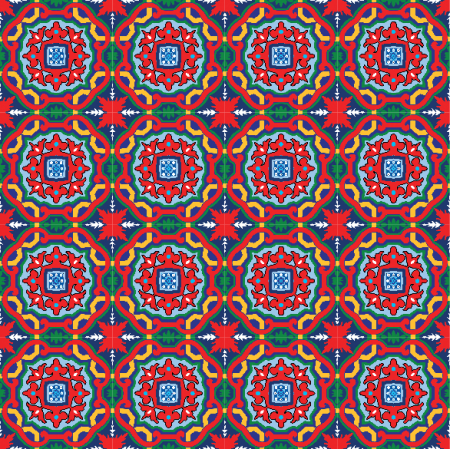 Tkanina 29074 | 5 cm azulejos 3 rgb