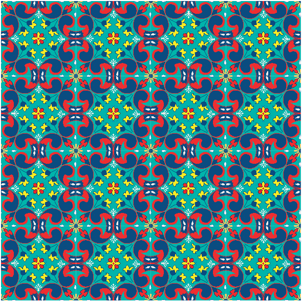 Tkanina 29082 | 5 cm azulejos 6a rgb