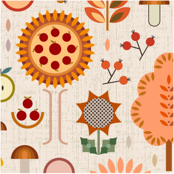 Tkanina 29117 | Autumn harvest time delight