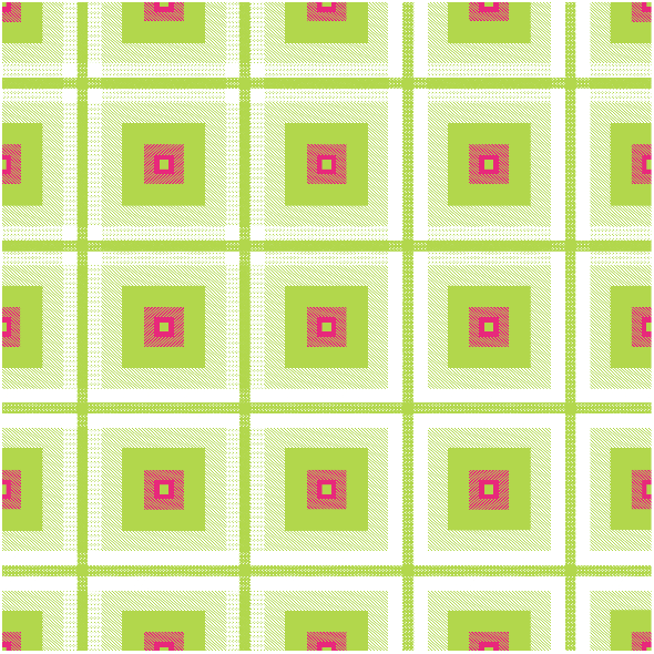 Tkanina 29218 | KRATA 68 LIME / PINK