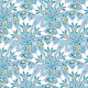 Fabric 29421 | Fancy white flowering climbing vine with berries, accented leaves and curves.