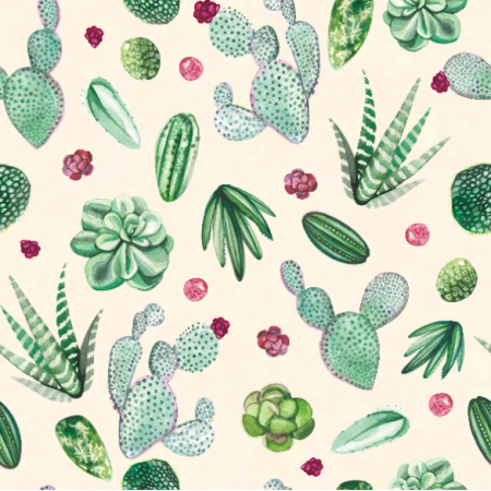 Fabric 29450 | succulent theme