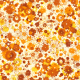 Tkanina 29453 | retro flowers