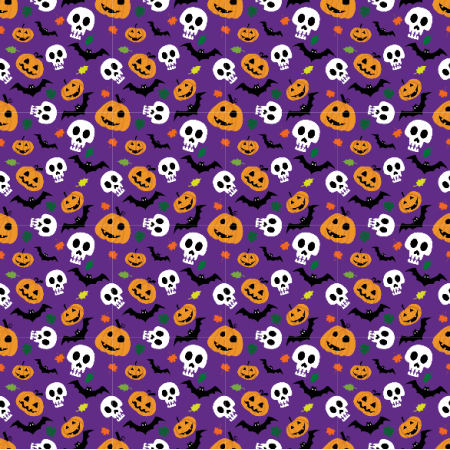 Fabric 29463 | 5 cm halloween purple