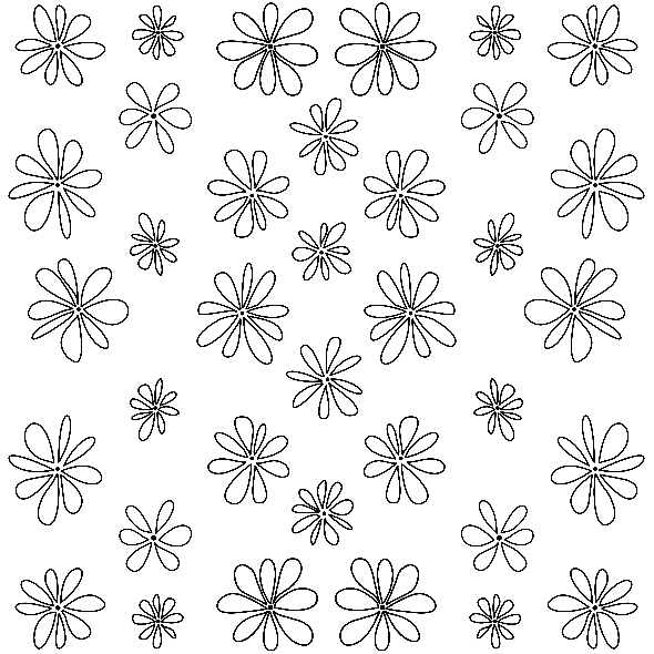 Fabric 29568 | KWIATKI 2 WHITE