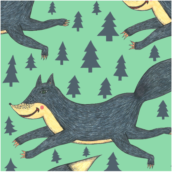 Fabric 29586 | Nie wywołuj wilka z lasu