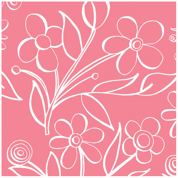 Tkanina 483 | floral tile