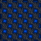 Tkanina 29837 | Kwadraty i kreski niebieski duży