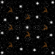 Tkanina 29841 | RENIFERY NOC ZIMA CHRISTMASS / SNOW