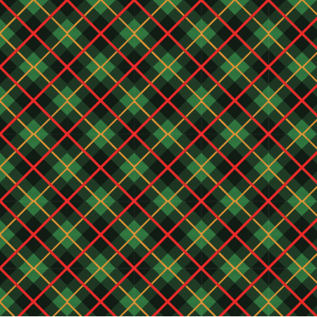 Fabric 29968 | kratka red - green-black