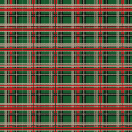 Fabric 29972 | plaid green - red - yellow