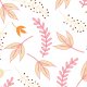 Fabric 487 | pretty leaves