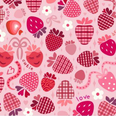 Fabric 30232 | Valentine kitch lovecore aesthetic