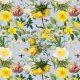 Tkanina 30547 | Duże Kwiaty na Błękitnym Niebie 