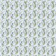 Fabric 30562 | Barwinkowa Łączka na Niebieskim tle