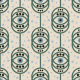 Tkanina 30579 | Ornamental Eyes on beige linen texture